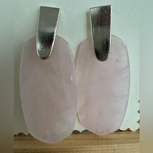 Kendra Scott Aragon Gold & Rose Pink Quartz Earrings